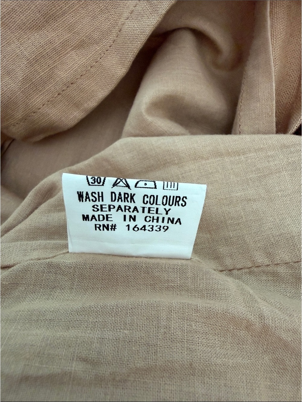 Petal + Pup Brown Linen Blend Smocked Midi Dress Puff Sleeve Size L Cottagescore - Picture 10 of 10